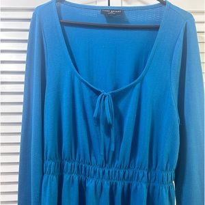 Lane Bryant 14-16 turquoise empire waist top